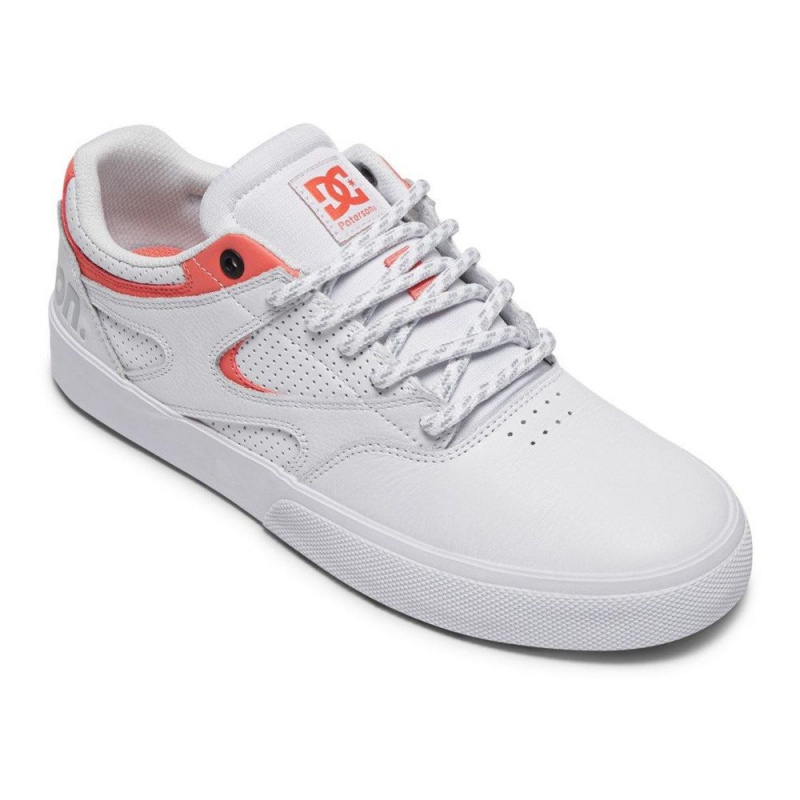 DC Shoes JK X Paterson Leren Schoenen Heren Wit Rood | KSO43C-647