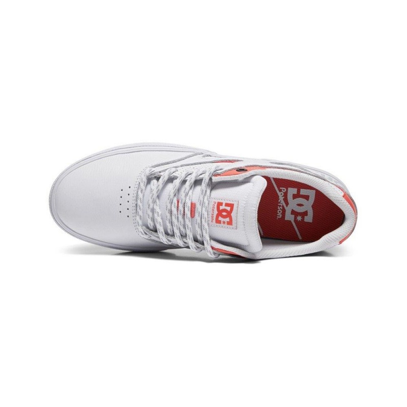 DC Shoes JK X Paterson Leren Schoenen Heren Wit Rood | KSO43C-647