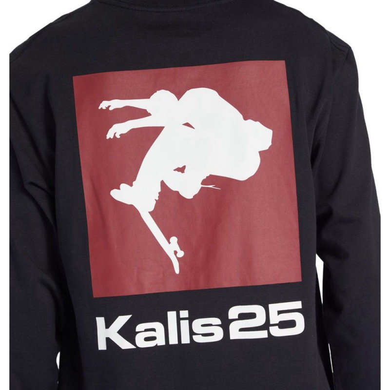 DC Shoes Kalis25 Long Sleeve T-Shirt Heren Zwart | XJM57L-317