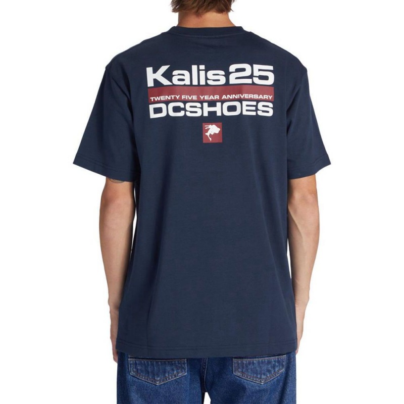 DC Shoes Kalis25 T-Shirt Heren Donkerblauw | CMF50H-296