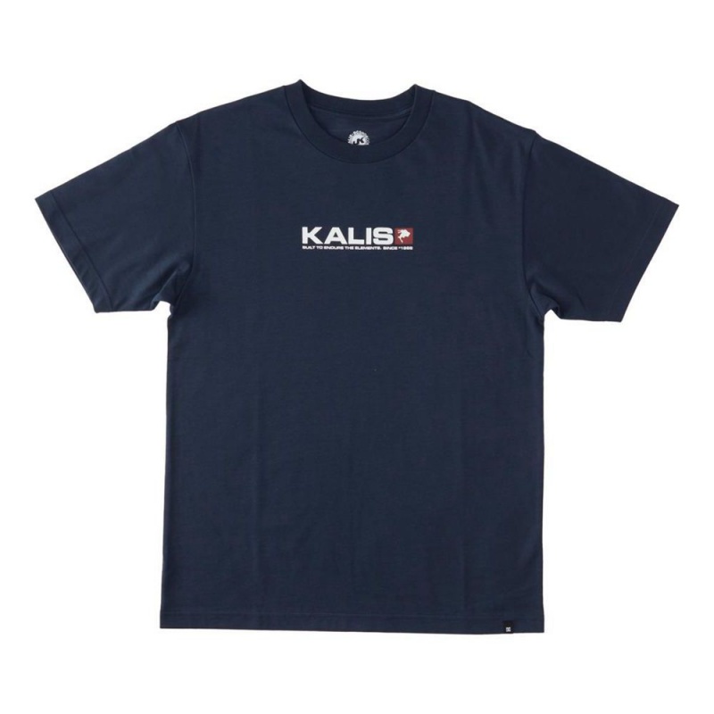 DC Shoes Kalis25 T-Shirt Heren Donkerblauw | CMF50H-296