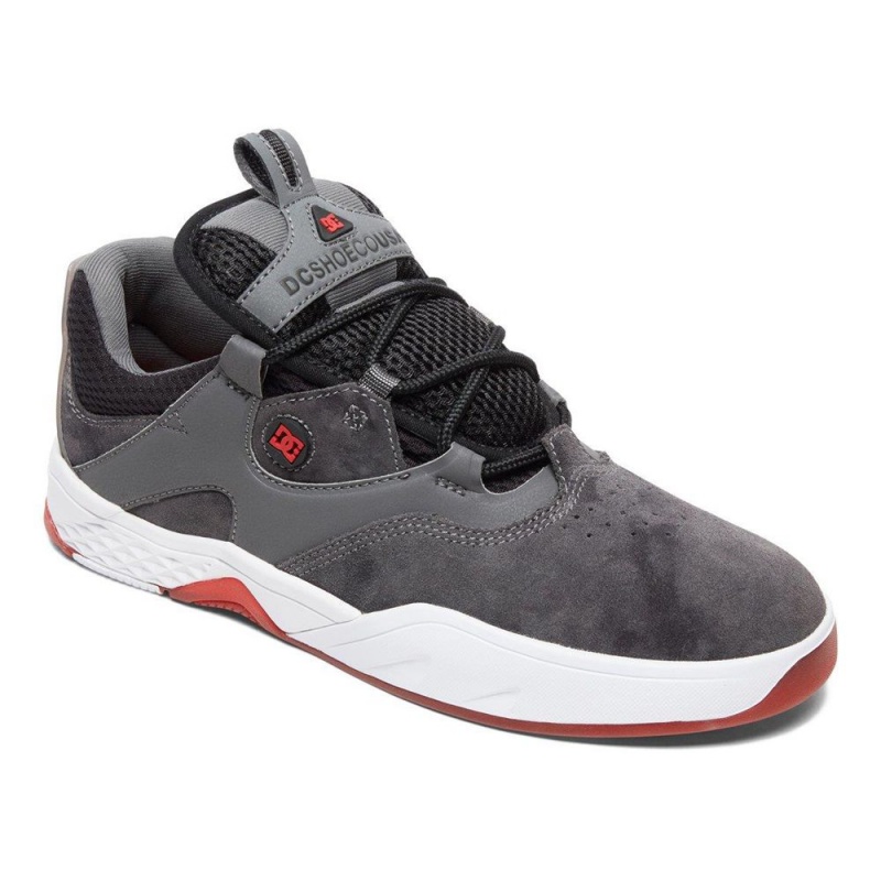 DC Shoes Kalis LE Leren Schoenen Heren Grijs Zwart | WKV68K-705