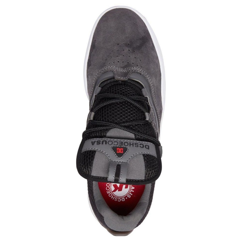 DC Shoes Kalis LE Leren Schoenen Heren Grijs Zwart | WKV68K-705