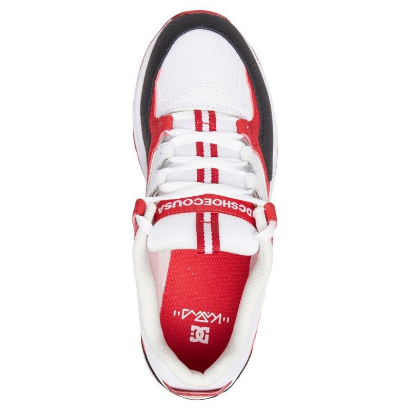 DC Shoes Kalis Lite Schoenen Kinderen Wit Rood | ALY02K-221