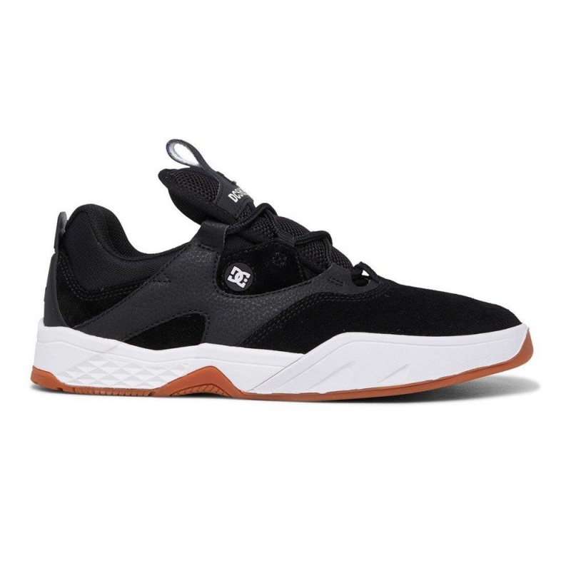 DC Shoes Kalis S Suede Schoenen Heren Zwart Wit | BUW71C-456