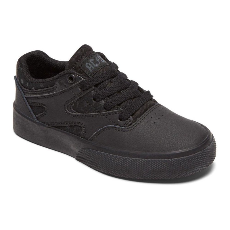 DC Shoes Kalis Vulc AC/DC Schoenen Kinderen Zwart Grijs | BKR18Y-521