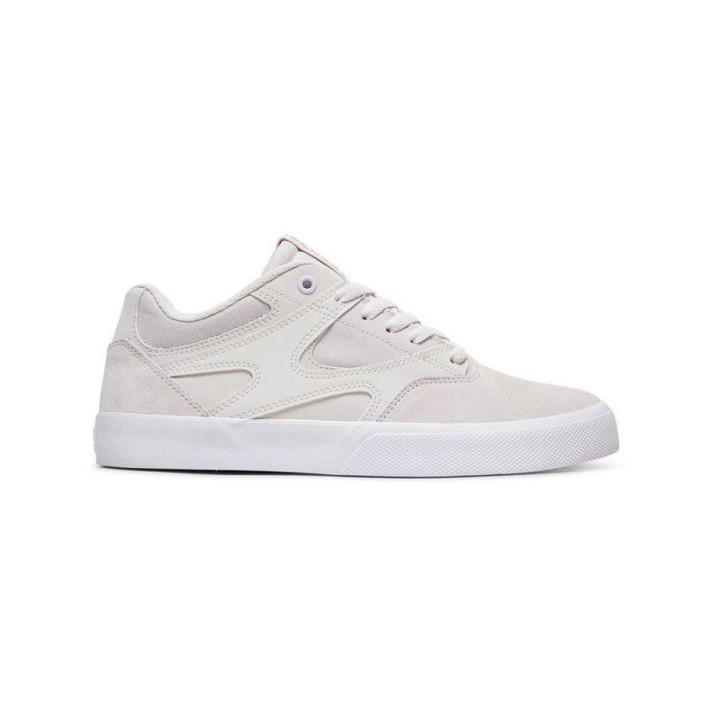 DC Shoes Kalis Vulc Leren Schoenen Heren Wit | EOI29T-769