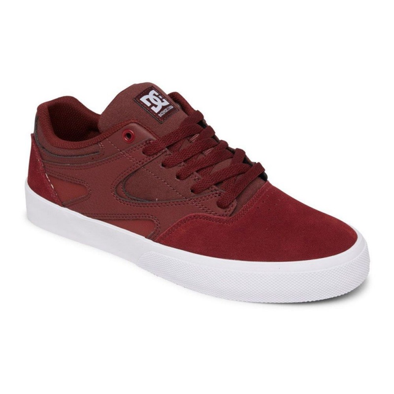 DC Shoes Kalis Vulc Leren Schoenen Heren Rood | BSB56E-532