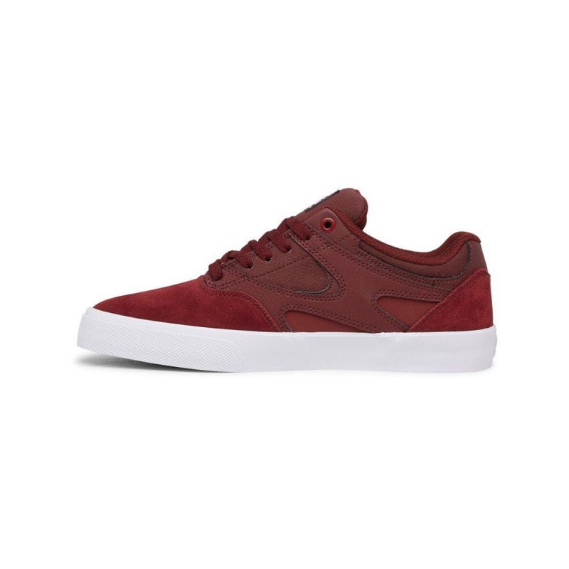 DC Shoes Kalis Vulc Leren Schoenen Heren Rood | BSB56E-532