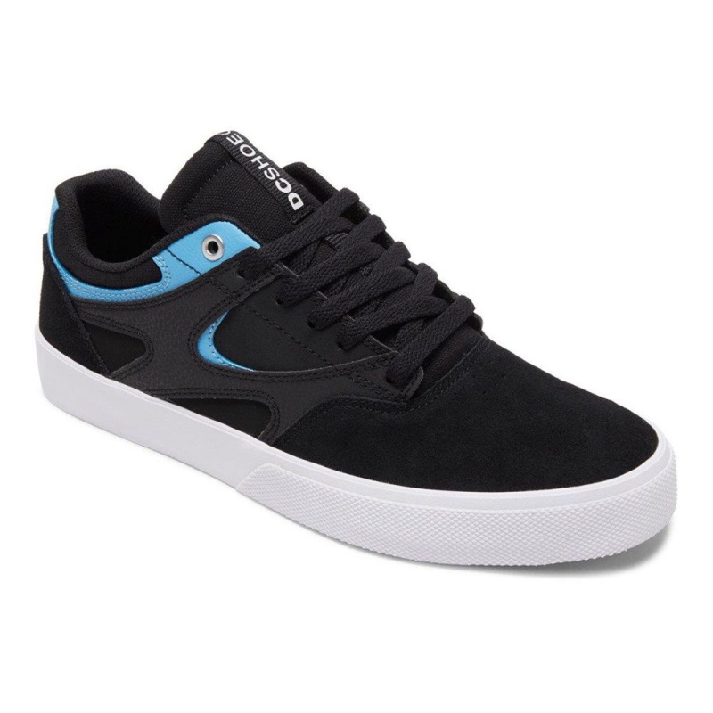 DC Shoes Kalis Vulc S Suede Schoenen Heren Zwart Blauw | KHW88A-140