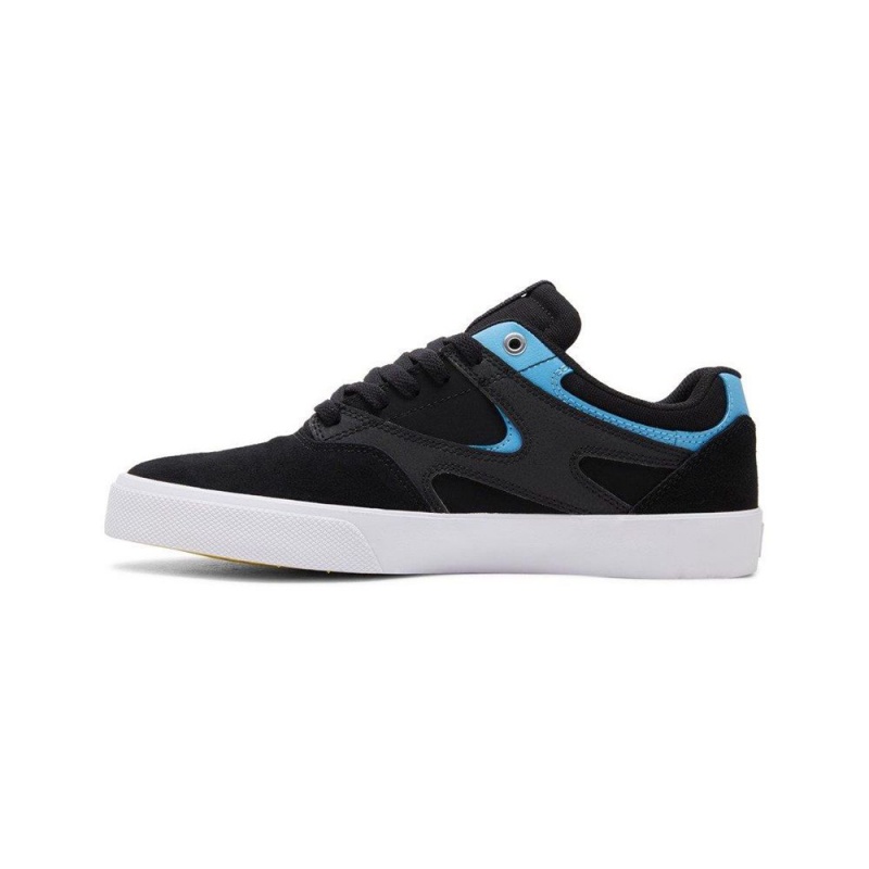 DC Shoes Kalis Vulc S Suede Schoenen Heren Zwart Blauw | KHW88A-140