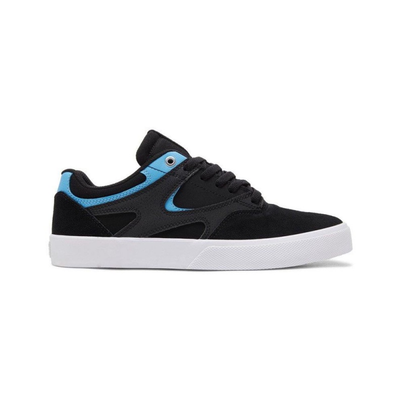 DC Shoes Kalis Vulc S Suede Schoenen Heren Zwart Blauw | KHW88A-140