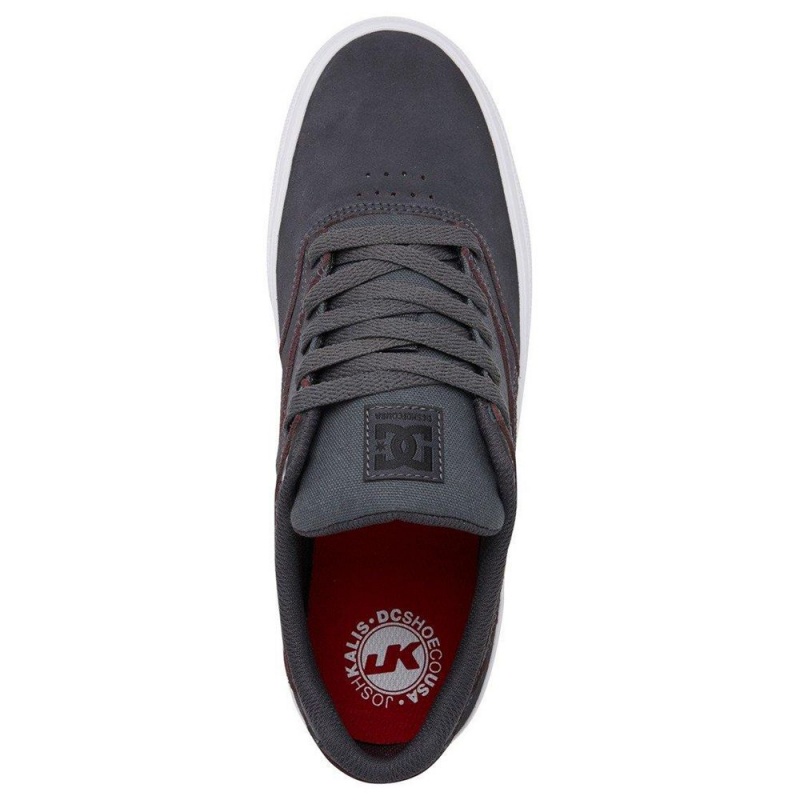 DC Shoes Kalis Vulc S Suede Schoenen Heren Grijs Zwart | UCI50U-243