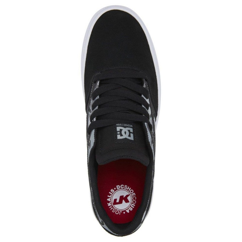 DC Shoes Kalis Vulc S Suede Schoenen Heren Zwart Camo | TSJ18X-361