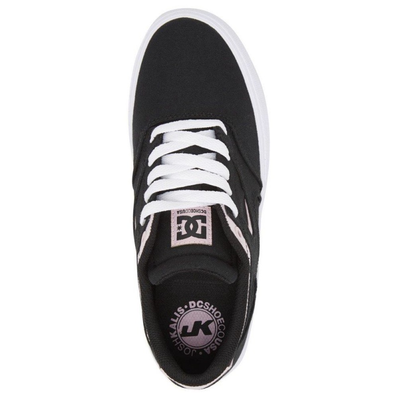 DC Shoes Kalis Vulc Schoenen Dames Zwart Roze | HHM43G-329