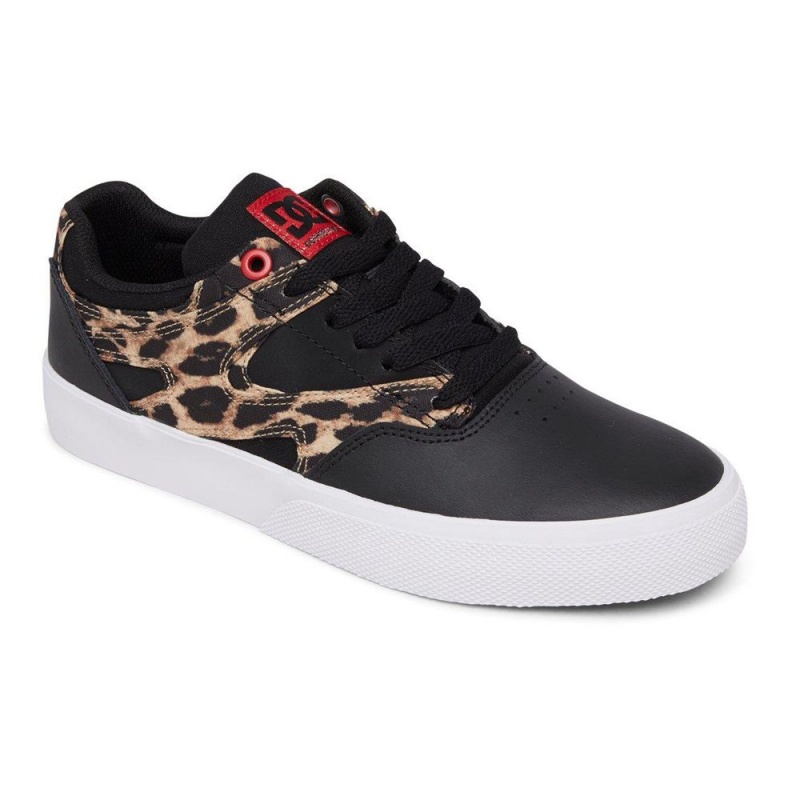 DC Shoes Kalis Vulc Schoenen Dames Zwart Leopard | FCH92Y-256