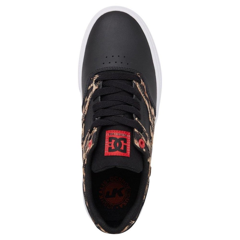 DC Shoes Kalis Vulc Schoenen Dames Zwart Leopard | FCH92Y-256