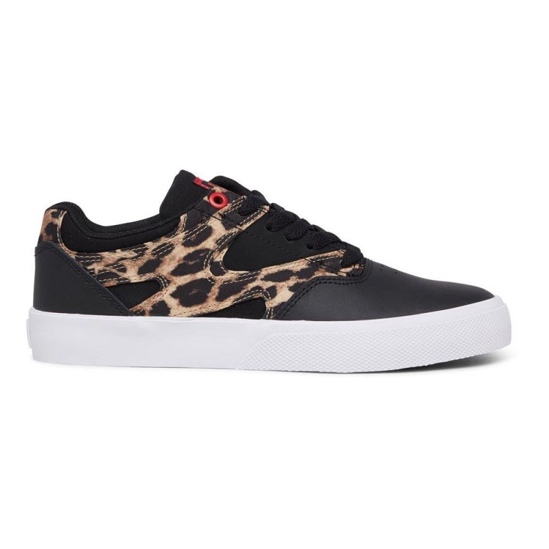 DC Shoes Kalis Vulc Schoenen Dames Zwart Leopard | FCH92Y-256