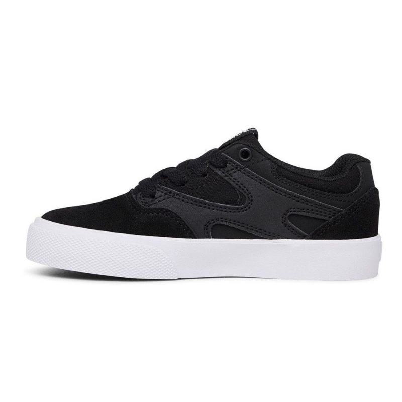 DC Shoes Kalis Vulc Schoenen Kinderen Zwart Wit | BWF43D-712