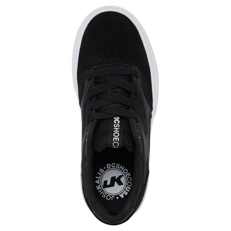 DC Shoes Kalis Vulc Schoenen Kinderen Zwart Wit | BWF43D-712