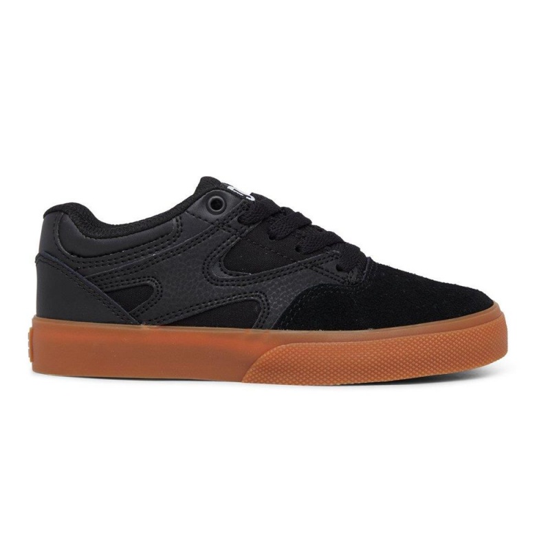 DC Shoes Kalis Vulc Schoenen Kinderen Zwart Bruin | EVT56M-353