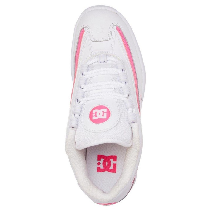 DC Shoes Legacy Lite Leren Schoenen Dames Wit Roze | MUA87S-090