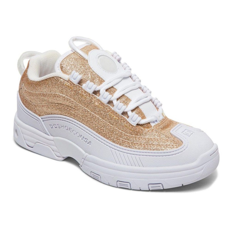 DC Shoes Legacy OG Schoenen Dames Goud Wit | AGD32V-503