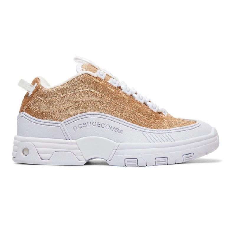 DC Shoes Legacy OG Schoenen Dames Goud Wit | AGD32V-503