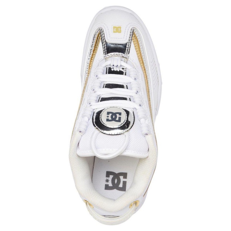 DC Shoes Legacy OG Schoenen Dames Wit Goud | KWO22R-228