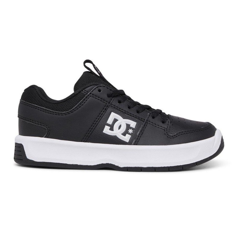 DC Shoes Lynx Zero Leren Schoenen Kinderen Zwart Wit | QKY93K-109