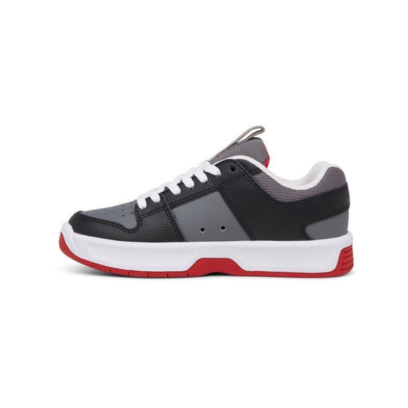 DC Shoes Lynx Zero Leren Schoenen Kinderen Grijs Zwart | PGH41O-916