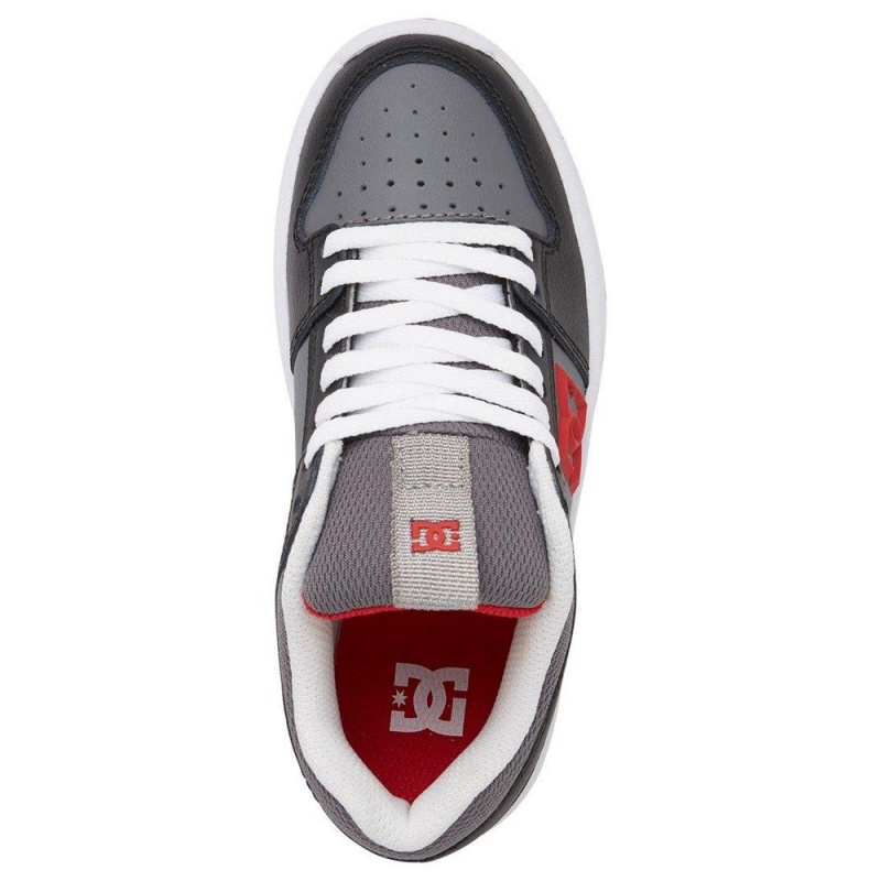 DC Shoes Lynx Zero Leren Schoenen Kinderen Grijs Zwart | PGH41O-916