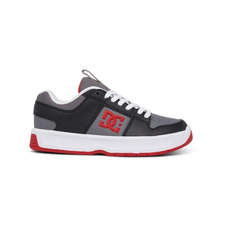 DC Shoes Lynx Zero Leren Schoenen Kinderen Grijs Zwart | PGH41O-916