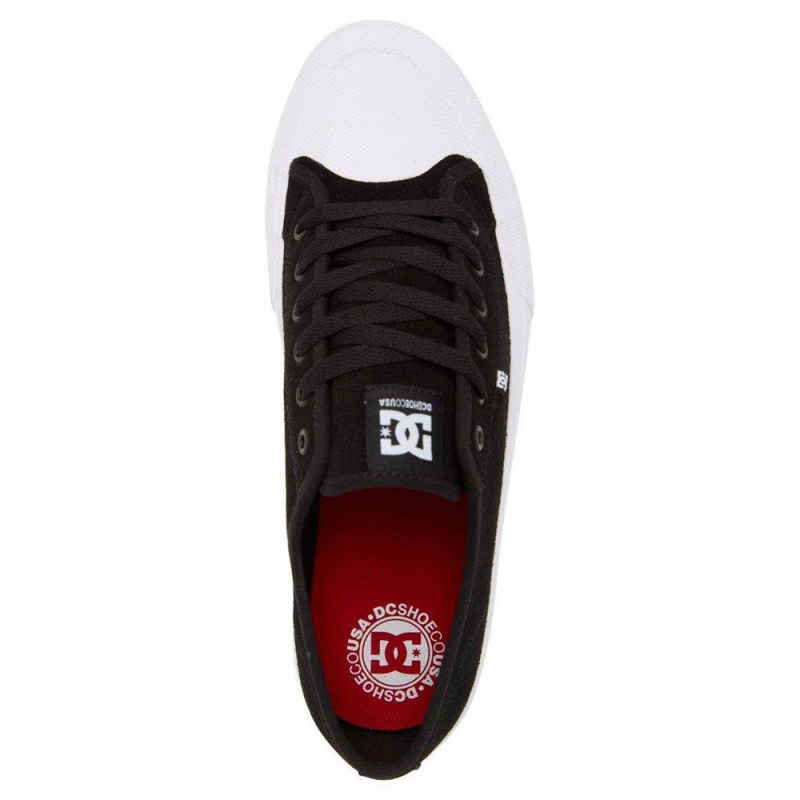 DC Shoes Manual S Suede Schoenen Heren Zwart Wit | WCI90W-822