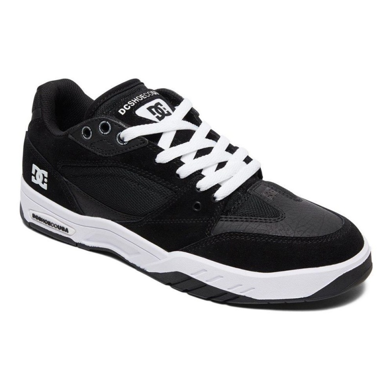 DC Shoes Maswell Schoenen Heren Zwart Wit | MEI33G-047