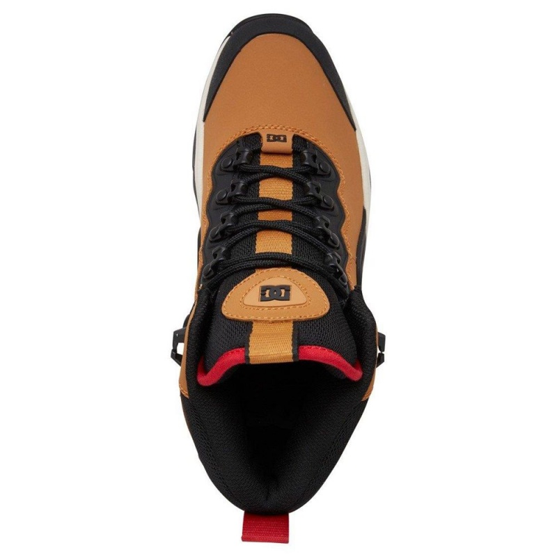 DC Shoes Navigator Leren Kanten Laarzen Heren Bruin Rood | FMA01Q-172