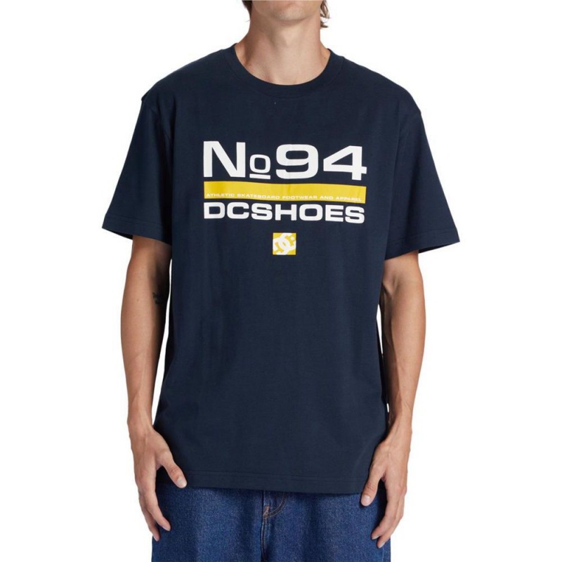 DC Shoes Nine Four T-Shirt Heren Donkerblauw | BNA83H-452