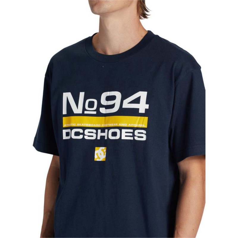 DC Shoes Nine Four T-Shirt Heren Donkerblauw | BNA83H-452