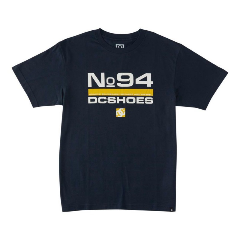 DC Shoes Nine Four T-Shirt Heren Donkerblauw | BNA83H-452