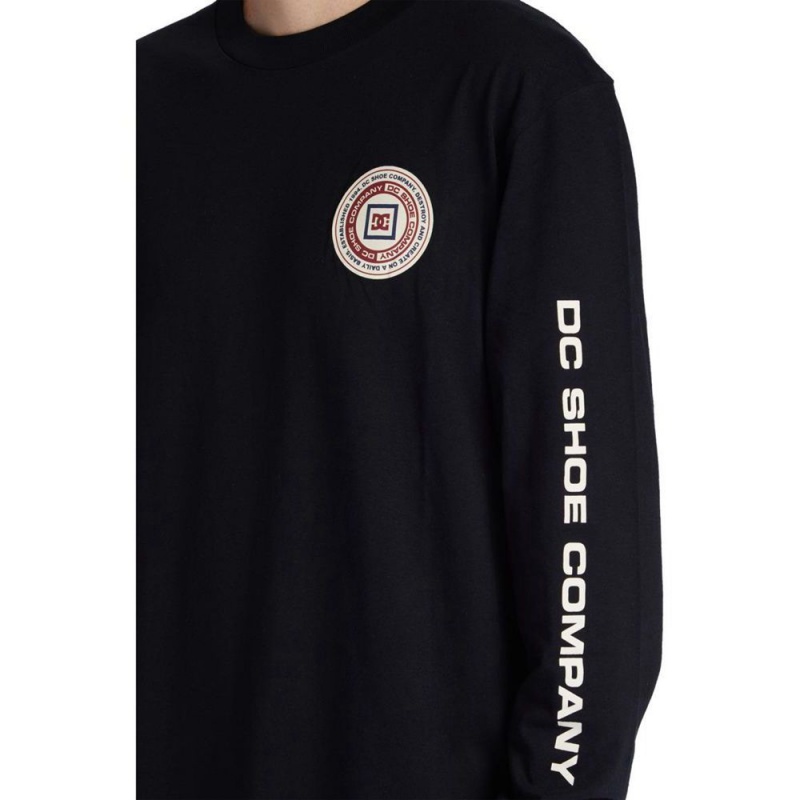 DC Shoes Old Head Long Sleeve T-Shirt Heren Zwart | CSH52F-839