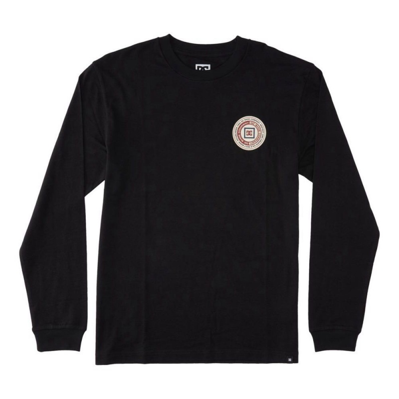 DC Shoes Old Head Long Sleeve T-Shirt Heren Zwart | CSH52F-839