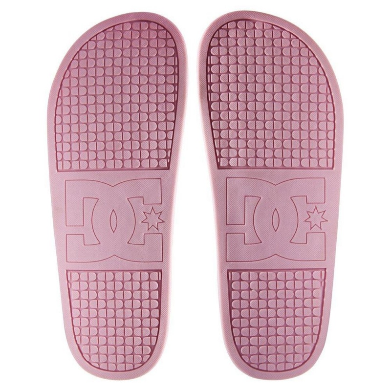 DC Shoes Platform Badeslippers Dames Roze Wit | EFW06F-383