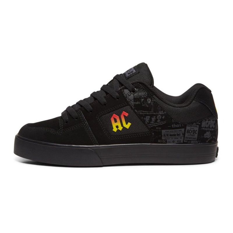 DC Shoes Pure AC/DC Schoenen Heren Zwart Grijs | MMF70K-223