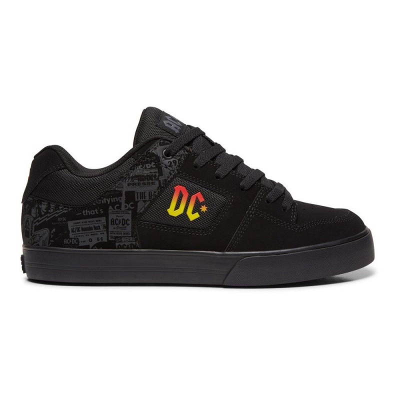 DC Shoes Pure AC/DC Schoenen Heren Zwart Grijs | MMF70K-223