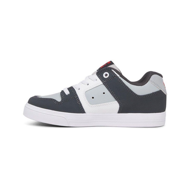 DC Shoes Pure Elastic Schoenen Kinderen Zwart Grijs | WBP56K-568