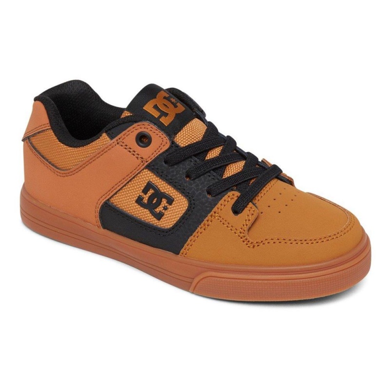 DC Shoes Pure Elastic Schoenen Kinderen Bruin Zwart | EKY49F-503