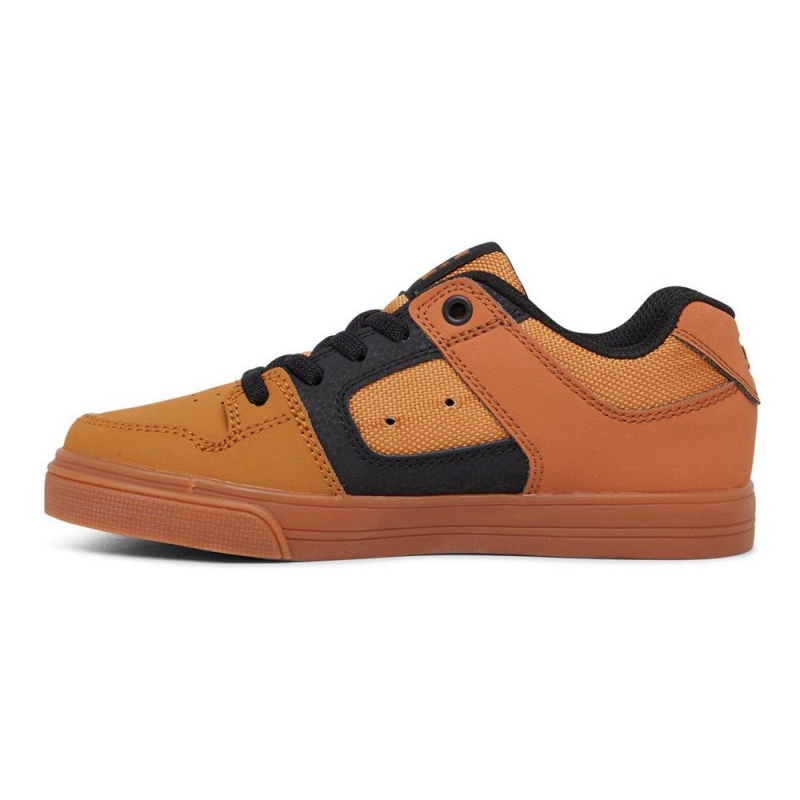 DC Shoes Pure Elastic Schoenen Kinderen Bruin Zwart | EKY49F-503