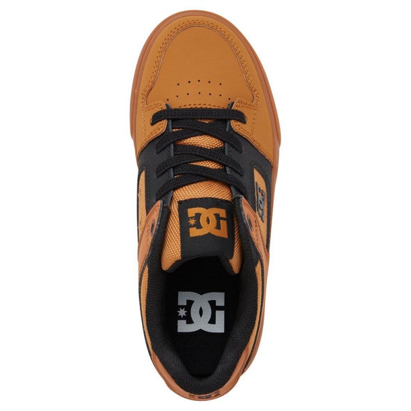 DC Shoes Pure Elastic Schoenen Kinderen Bruin Zwart | EKY49F-503