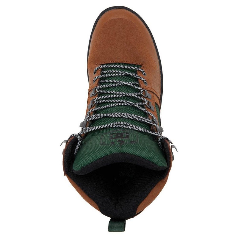 DC Shoes Pure Hi Weather Resistant Kanten-Up Laarzen Heren Bruin Groen | OPO72H-989