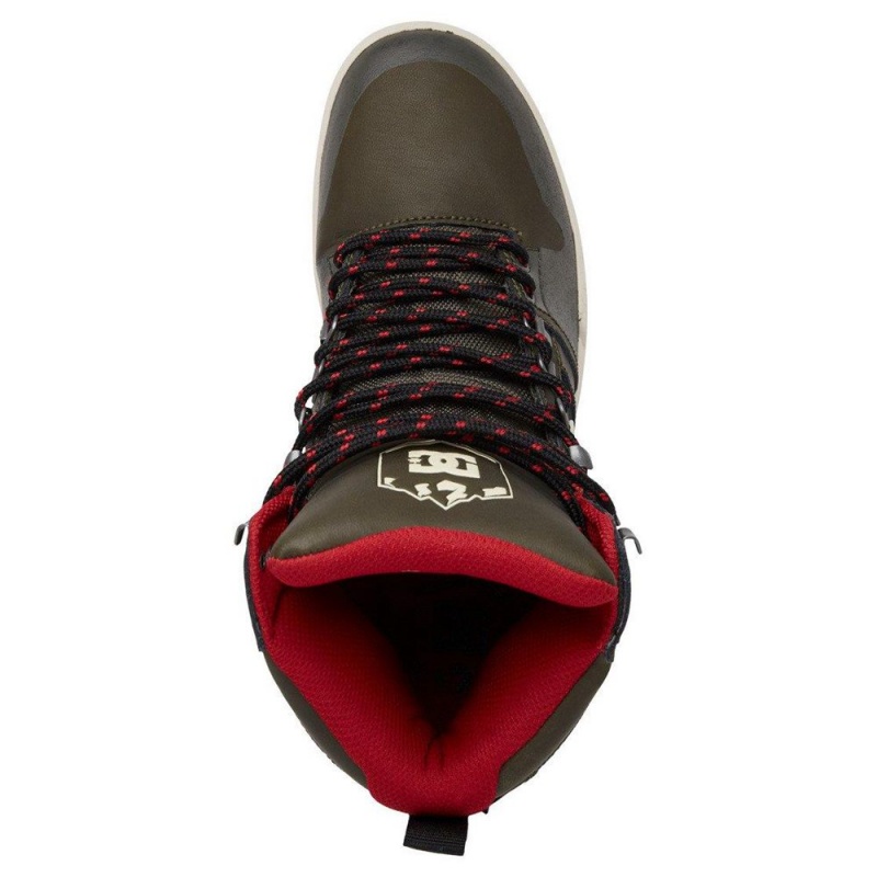 DC Shoes Pure Hi Weather Resistant Kanten-Up Laarzen Heren Groen Zwart | UUI88S-386